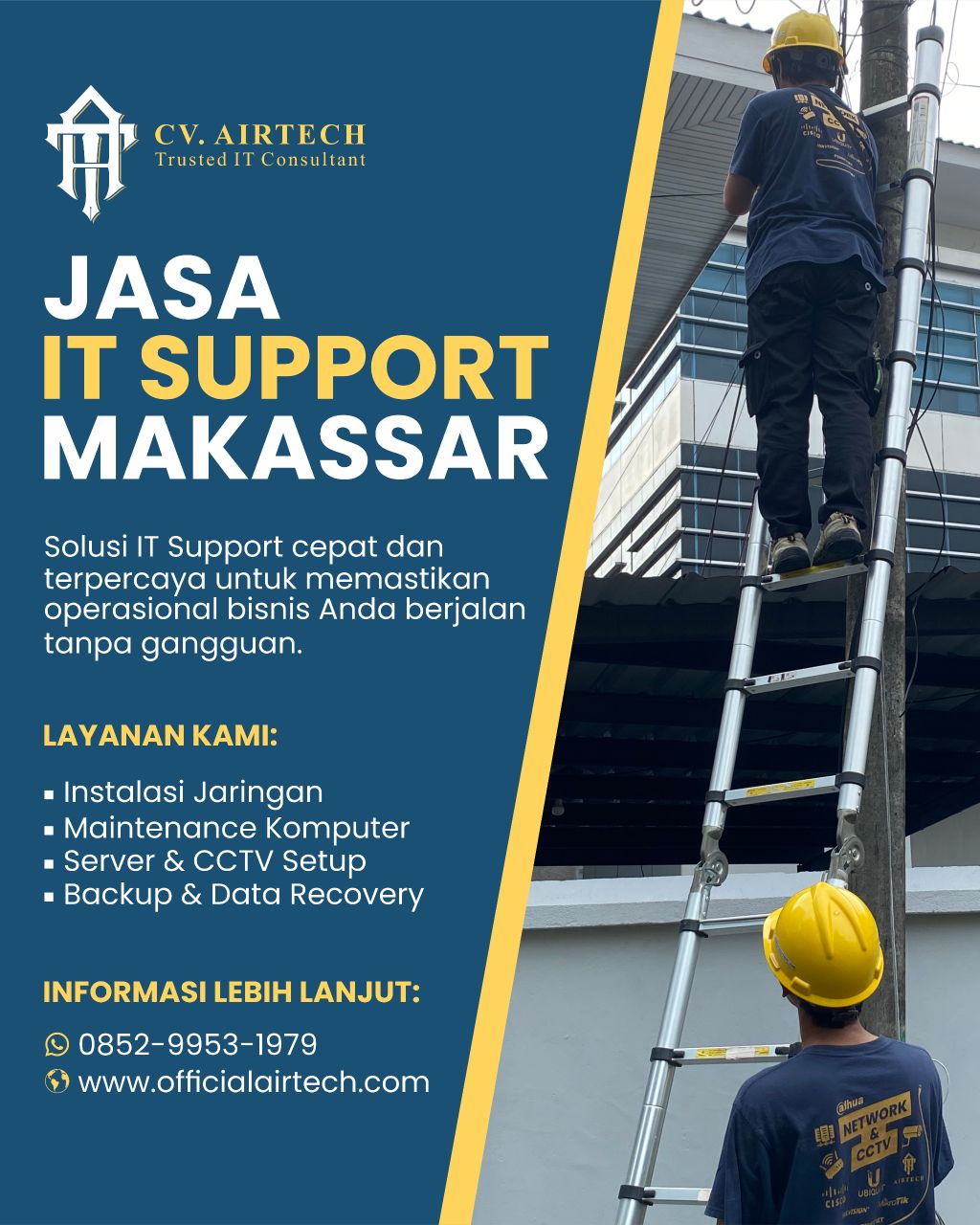 Jasa IT Support Makassar | Jaringan, Server, hingga Data Recovery