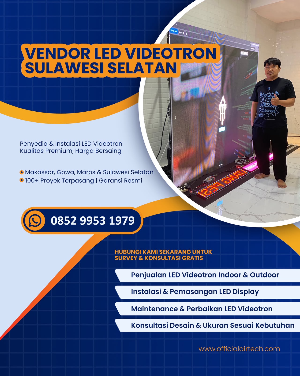 Vendor LED Videotron Sulawesi Selatan Terpercaya